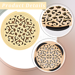 Деревянная крышка звукового отверстия гитары&nbsp;AJEW-WH20018-105B