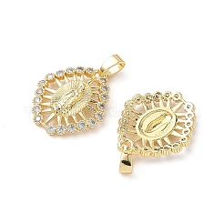 Латунные микро проложить кубического циркония подвески&nbsp;KK-P334-12G