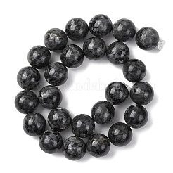 Натуральные нити бус из ларвикита&nbsp;G-A310-A03-16mm