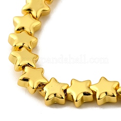 Стеклянные бусины с гальваническим покрытием &nbsp;EGLA-V001-07E