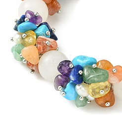 Bracelet en jade blanc naturel&nbsp;BJEW-JB09631-02
