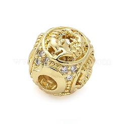 Латунные микро проложить кубического циркония бусы&nbsp;KK-Z095-04G-12