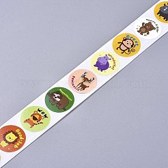 Tierische selbstklebende Geschenkanhänger aus Papier&nbsp;LS-DIY-WH0161-12C