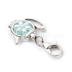 Акриловые подвесные украшения с имитацией жемчуга HJEW-JM04007-02