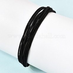 Braccialetto in corda multifilare intrecciata metallica di poliestere per la creazione di braccialetti&nbsp;BJEW-H642-02G-14