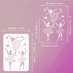 Modelli di stencil per dipingere disegni in plastica&nbsp;DIY-WH0396-0117