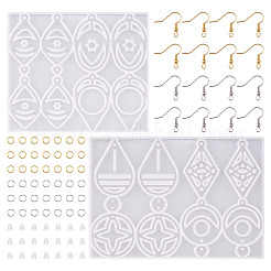 2 шт. геометрические силиконовые Молды для подвесок&nbsp;DIY-TA0010-04