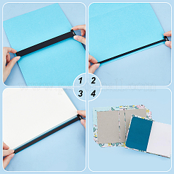 アクリル製本定規 1 セット  製本用品  ブラック  199x20~40x3mm  10個/セット&nbsp;DIY-FG0005-59