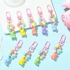 20 шт. 5 стильных акриловых подвесных украшений в виде медведя&nbsp;HJEW-YW00258