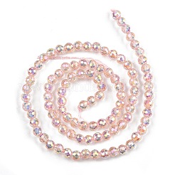 Стеклянные бусины с гальваническим покрытием &nbsp;EGLA-B013-01A-AB04