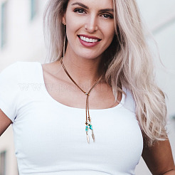 Изготовление ожерелья-слайдера из вощеного полиэфирного шнура&nbsp;NJEW-TAC0018-01