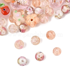 38 шт. 9 стиля светящихся бусин ручной работы в технике лэмпворк LAMP-FS0001-31