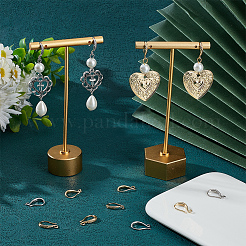 20 шт. 2 цвета латунные крючки для серег&nbsp;KK-BBC0011-22