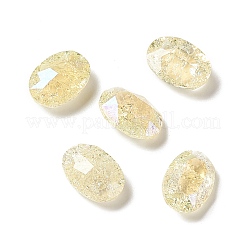 Cabochon di strass in vetro stile k9 crackle al chiaro di luna&nbsp;RGLA-J020-C-IO