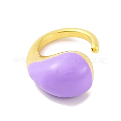 Латунные открытые кольца манжеты RJEW-U009-15G