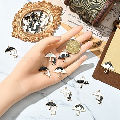 12шт 4 стиля подвески из сплава с эмалью&nbsp;ENAM-YW0006-12