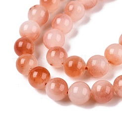 Chapelets de perles en jade blanc naturel teinté&nbsp;G-T138-10mm-210-29