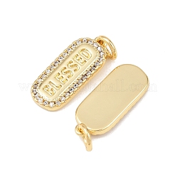 Ottone micro spianare pendenti zirconi&nbsp;KK-P339-13G