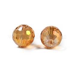 Perle di vetro placcato trasparente&nbsp;EGLA-N002-31-G02