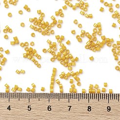 シリンダーシードビーズ  不透明色の光沢  均一サイズ  ゴールデンロッド  2x1.5mm  穴：0.8mm  約40000個/袋  約450 G /袋&nbsp;SEED-H001-H22