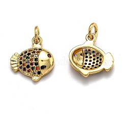 Латунные микро проложить кубического циркония подвески ZIRC-O039-04G