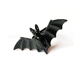 女性用ハロウィンバット合金調節可能リング  電気泳動黒  内径：17mm&nbsp;HAWE-PW0001-238