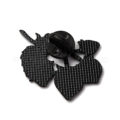 Клубника с цветочными эмалевыми булавками&nbsp;LS-JEWB-P050-03F-EB