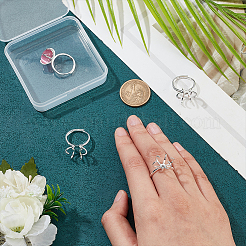 4шт регулируемые латунные кольца для пальцев компоненты KK-NB0003-08