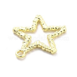 合金ペンダント  ゴールドカラー  スター  24.5x22x2mm  穴：2mm&nbsp;FIND-M078-01B-G