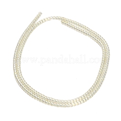 電気メッキガラスビーズセット  コラム  ベージュ  2~2.5x2mm  穴：0.6mm  約207~208個/連  14.13~14.29''（35.9~36.3センチメートル）&nbsp;GL-CBAA615-01C