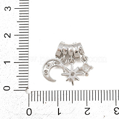 Pendentifs en laiton zircon cubique transparent&nbsp;KK-Z151-03P-02