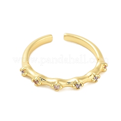 Polsini in ottone con pavé di zirconi&nbsp;RJEW-U012-02G-01