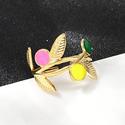 Anillos de puño ajustables de acero inoxidable 304&nbsp;RJEW-Q015-03G-B