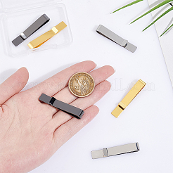 6 шт. 3 цвета зажим для галстука из нержавеющей стали 304 STAS-UN0058-21