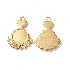 Pendentifs cabochons en acier inoxydable 304&nbsp;STAS-C066-17