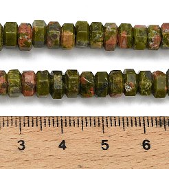 Природные Unakite бисер нитей&nbsp;G-G317-A15-3x6mm