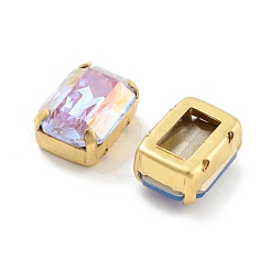 Прямоугольник опал пришить стразами RGLA-G024-01B-G