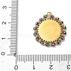Pendentifs en acier inoxydable 304 émaillés&nbsp;STAS-P453-15G-01