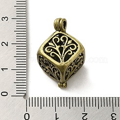 Полые латунные подвески в тибетском стиле KK-G481-06AB