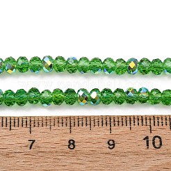 Chapelets de perles en verre transparent électrolytique&nbsp;EGLA-A046-01A-03