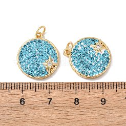 Латунные микро проложить кубического циркония подвески KK-C143-47G-01