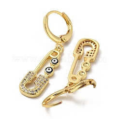Orecchini pendenti a leva in ottone dorato&nbsp;EJEW-L269-016G-08