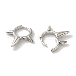 Латунные серьги обруча EJEW-R162-49P