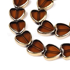 Chapelets de perles en verre électroplaqué&nbsp;X-EGLA-T021-23E