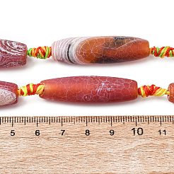 Natürliche verwitterte Achatperlenstränge&nbsp;G-A311-B01-01