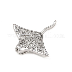 Подвески из морской латуни с микропаве из кубических цирконий&nbsp;KK-K411-05P