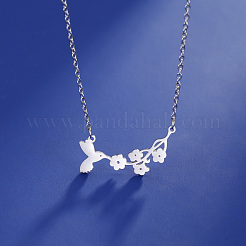 Не тускнеющие подвески из нержавеющей стали 304 NJEW-H010-01P