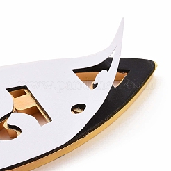 (дефектная распродажа: поцарапаны) водонепроницаемые 3d наклейки из абс-пластика с изображением рыбы Иисуса AJEW-XCP0002-02