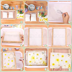 Изготовление прямоугольной деревянной бумаги&nbsp;DIY-WH0308-819