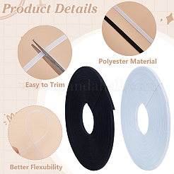 2 Rolle 2 Farben Polyesterstäbchen für Brautkleid-Tournüre&nbsp;DIY-PH0028-87